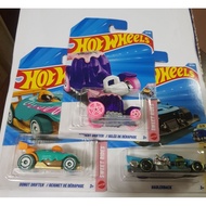 Hotwheels Assortment 26C Dessert Drifter, Donut Drifter, Haulerback 26C