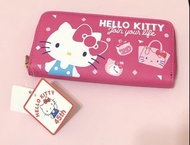 Hello kitty 、Kiki 三麗鷗桃色粉色長夾、皮夾、錢包。45週年限定款。三麗鷗。