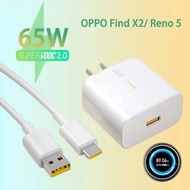65W Original Charger Type-C Supervooc Fast Charger USB Type C Cable Super Vooc Fast Charger Adapter for Realme X7 Oppo Reno 5 5G 3 4 Pro Find X2 ACE