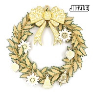 Jigzle Seasonal Christmas Wreath 35cm 3D DIY Wooden Puzzle. Christmas and Office Gift Exchange Idea.