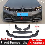 Body Kit Front Bumper Lip Guard Chin Protector For BMW G20 G21 G28 3 Series 330i 340i 340d 320i 320d