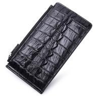 Genuine Genuine Leather Multi-Card Slot Large Long Wallet Card Holder Crocodile Leather All-in-One C