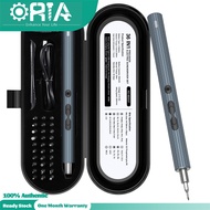 Oria 36 IN 1ชุดไขควงชาร์จใหม่ได้ชุดไขควงไฟฟ้าพร้อมไฟฉาย LED ชุดกดสิวแม่เหล็กสำหรับโทรศัพท์มือถือนาฬิ