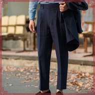 【Available】Vintage Gurkha Pants Men England Style High Waist Smart Casual Straight Trousers  Winter 