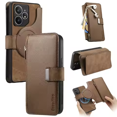Realme GT8 GT7 Pro Realme16 Pro Plus 5G Luxury Case 2IN1 Detachable Wallet Funda Realme 16 15 Neo 7 