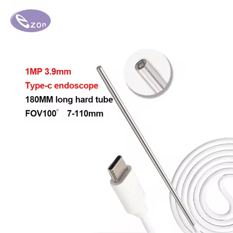 1MP 3.9mm rigid tube endoscope FOV 100゜ Type-c interface Android mobile phone industrial pipeline in