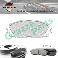 Münster Disc Brake Pad Front for Lexus CT200h 1.8 Hybrid 2011 2ZR-FXE