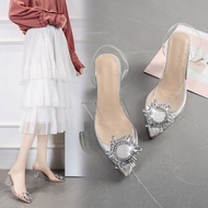 Cinderella Shoes Women High Heels Kasut Tumit Tinggi Wanita Plus Size 45 Transparent Heels Women Jac