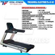 Treadmill elektrik TL 26 AC alat olahraga fitness