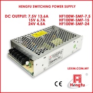 HF100W-SMF-7.5 HF100W-SMF-15 HF100W-SMF-24 HENGFU Switching Power Supply DC7.5V 13.6A DC15V 6.7A DC1