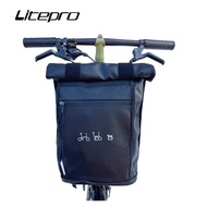【In stock】Litepro  1PC Head Bag Handlebar Box Folding Bike 412 Front Backpack  For Brompton Bicycle HEKP