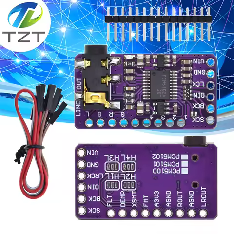 Interface I2S PCM5102A GY-PCM5102 I2S Player Module For Raspberry Pi pHAT Format Board Digital PCM51
