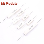5W10W Cement Resistor 0.22/1/2/2.2/5/8/10/20R Omega J RJ European Ceramic 5% Resistor