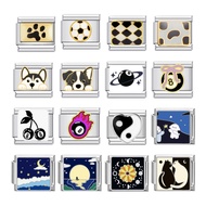 italian charm bracelet links Popular DIY fit 9mm Billiards animal beach fun gift friend simple patte