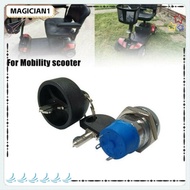 MAGICIAN1 Ignition Switch Replacement Cycling Accessories With 2 Keys Mobility Scooter Spare Start