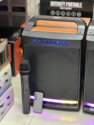 ลำโพงบลูทูธ รุ่น ZQS8170 ดอกลำโพง8นิ้ว ฟรีไมค์ลอยแบบชาร์จ/รีโมท ตัวใหญ่เสียงแน่น รองรับ AUX TF USB ส