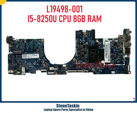 StoneTaskin L19498-601 L19498-001 For HP ENVY 13-AH Laptop Motherboard With SR3LA I5-8250U CPU 8GB R