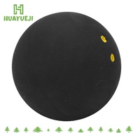 HUAYUEJI Squash Ball, Double Yellow Dot 40MM Rubber Squash Balls, Squash Racket Supplies Black Train