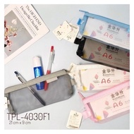 Plain mesh pencil pouch wallet/ colored mesh pouch