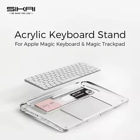 Acrylic Keyboard Stand Holder for Apple Magic Keyboard Wrist Rest for iMac Magic Trackpad 2/3 Keyboa