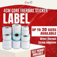 4cm Core Thermal Sticker Barcode Price Label Product 热敏标签纸 30x20 35x25 40x20 40x30 50x20 50x30 60x40