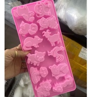 12 zodiac jelly mold, plastic jelly mold, cake making