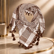 El Mozlem Muslim Men's Black and White Arab Turban
