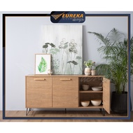 [INSTALLATION SERVICE] 5ft Sideboard Chest Console Cabinet Hall Modern Wood Metal / Almari SAMOS (Se