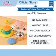 BABYSTEPS Baby bowl storechildren children's stainless steel bowl Polypropylene pp + 304 stainless s