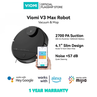 Duty free goods Viomi V3 Max Smart Robot Vacuum and Mop | 3-in-1 Functions | LIDAR Naviagtion Tech