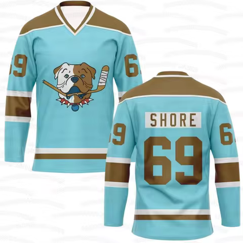 Men's Women's Shoresy Shore 69 Sudbury Blueberry Bulldogs Jersey Merch Hockey Top Funny Gift Long Sl