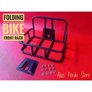 [Sale] Front Rack Folding Bike with bracket front block/Basket front block Folding Bike