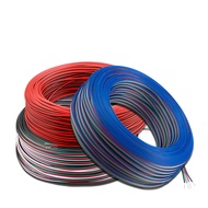 1m/5m/10m Extension Wire Cable 2PIN 3PIN 4PIN 5PIN LED connector Electric wire 22AWG For Single colo