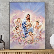 DIY Diamond Embroidery,Round Full Diamond beads Religion, Virgin Angel rhinestone Diamond painting diamond painting cross stitch,beads painting