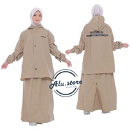 AKULA GAMIS RAINCOAT, Best Women's RAINCOAT By AKULA Anti-Seepage Mocca