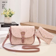 Ready stock 💕CR0019 Premium 2in1 set Sling Bag Women Bag sling Wanita Handbag Women Bag sling Beg Tangan wanita murah