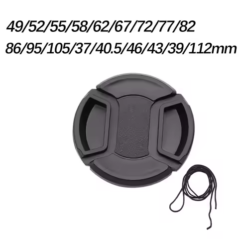 Camera Lens Cap 49mm 52mm 55mm 58mm 62mm 67mm 72mm 77mm 82mm For Canon Nikon Sony Olypums Fuji Samsu