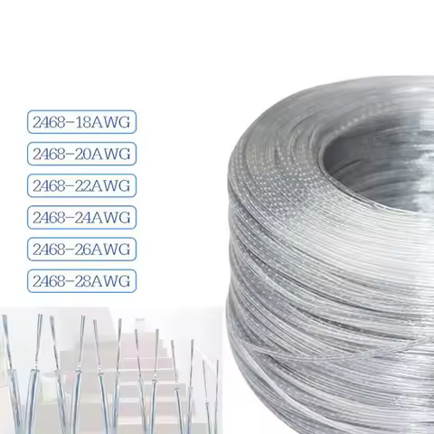 28/26/24/22/20/18AWG 2 Core Copper electrical Wire Transparent Parallel Cable DC Power 1A 2A 3A 5A f