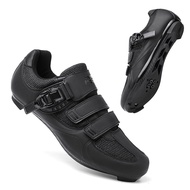 Outdoor Men's Breathable Road Bike Cycling Shoes MTB Spin Cycling Shoe with Quick Lace Compatible wi