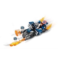 ~ FB ~ Lego Marvel Captain America Minifigure SH0560 with Accessories & Bike 76123 ☆