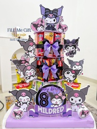 Kuromi - Snack Tower Birthday  / Ulang Tahun Kue Snack Tingkat