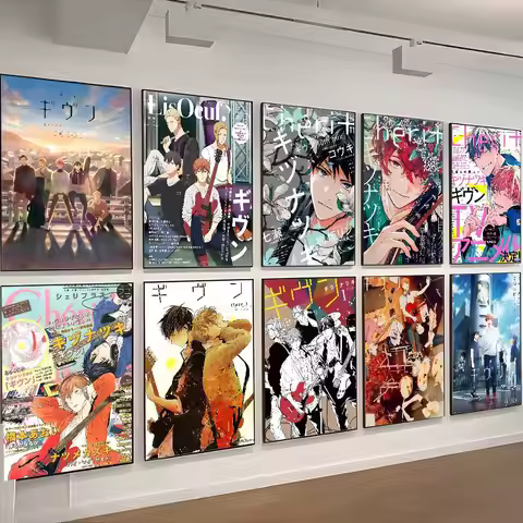 Given Boys Love Manga vai receber Anime Poster HD art sticky wall waterproof home living room bedroo