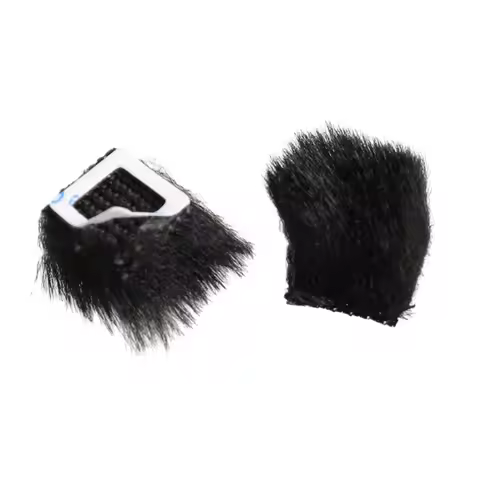 2Pcs Windscreen Muff for GoPro 8 9 Sports Cameras Microphone Windshield Artificial Fur Wind Screen F