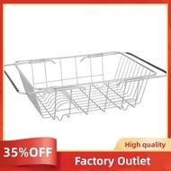 Expandable Dish Drying Rack over the Sink,Kitchen Stainless Steel Dish Drainer in Sink or on Counter Factory Outlet