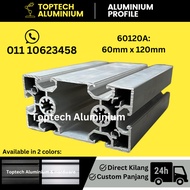 [Ready Stock/Heavy-duty] Aluminium profile 60120 (60x120) 20cm/40cm/60cm/80cm/100cm for commercial o