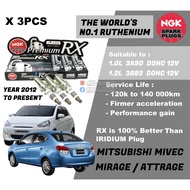 Japan NGK Premium RX Spark Plug for Mitsubishi Attrage Mirage 1.0L 3A90 1.2L 3A92 Mivec Engine ( Yea