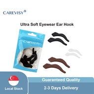 CAREVISY 2 pairs Spectacle Ear Hook Anti Slip Silicone Eyeglasses Ear Hook Eyewear Retainer Temple T