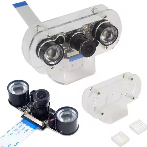 A92Z 5MP Camera Module For Raspberry Pi 4B/3B+/3B/2B Infrared Night Vision 1080P Camera With Holder 