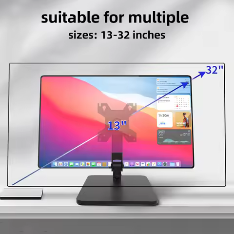 Adjustable Monitor Stand for 13-32 inch Touchscreen, Foldable Monitor Arm Can Tilt/Swivel, Heavy Dut