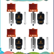 For  Lab H2C P2S H2D for  Lab P2S Compatible 4PCS Hotend Kit 0.2/0.4/0.6/0.8mm Hardened Steel Nozzle